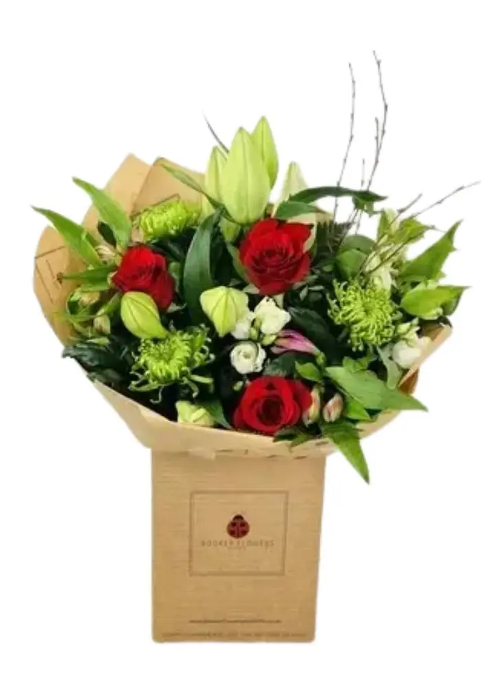 I love you handtied Bouquet in Water with Roses and Lillies &pound;75